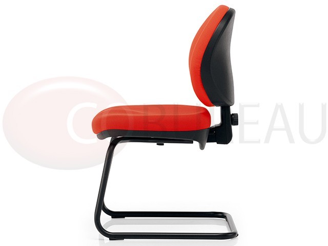 Siège visiteur Domus - Tissu rembourré