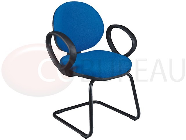 Siège visiteur Domus - Tissu rembourré