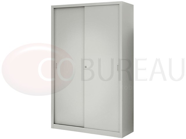Armoire métallique à portes coulissantes - L. 120 x H. 200 cm
