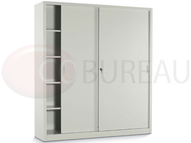Armoire métallique à portes coulissantes - L. 120 x H. 200 cm