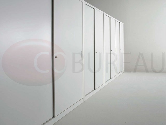 Armoire métallique à portes coulissantes - L. 120 x H. 200 cm