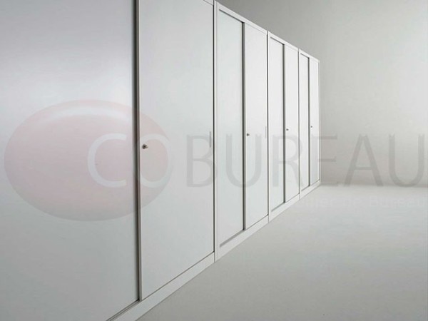 Armoire métallique à portes coulissantes - L. 120 x H. 200 cm