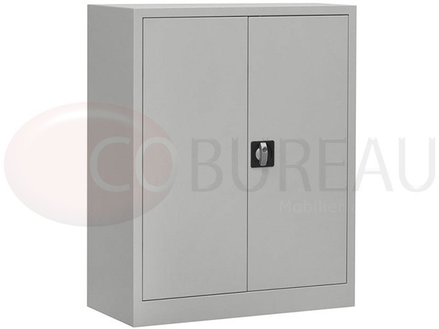 Armoire métallique basse à portes battantes