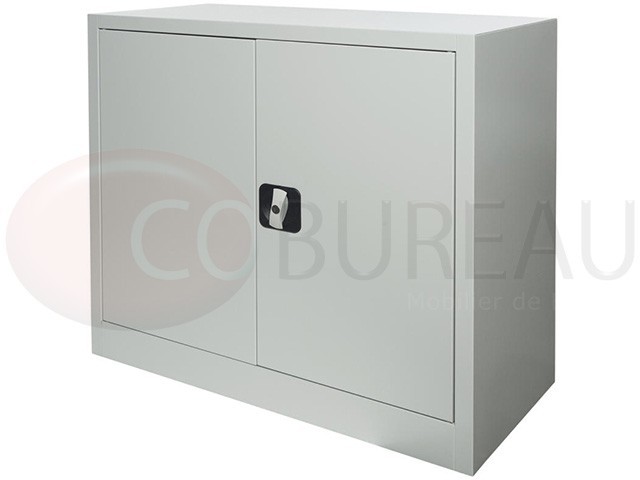 Armoire métallique basse à portes battantes