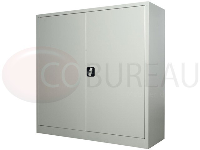 Armoire métallique basse à portes battantes