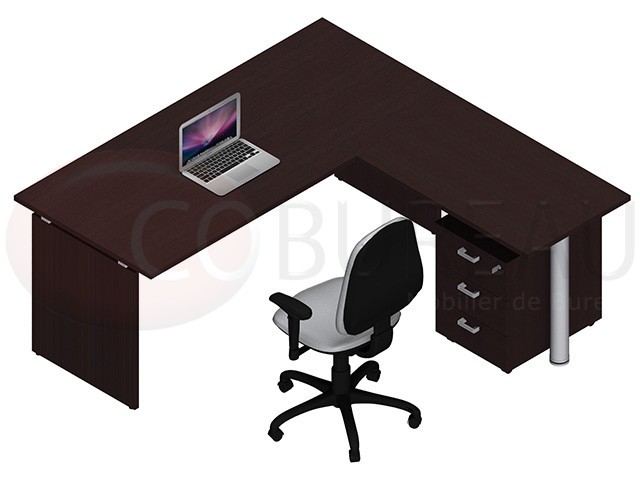 Bureau Kamos plateau droit avec retour