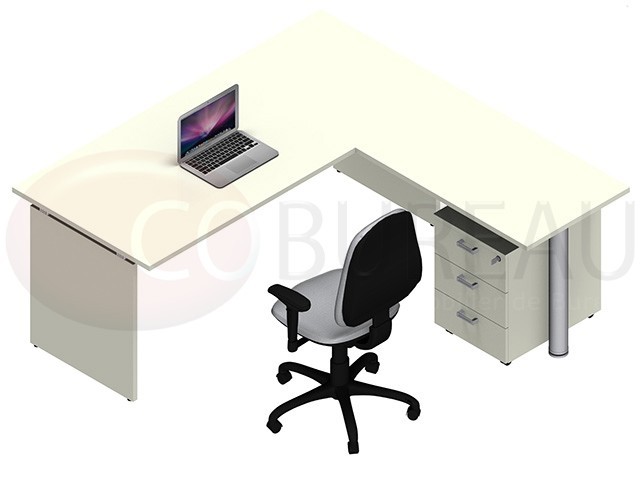 Bureau Kamos plateau droit avec retour