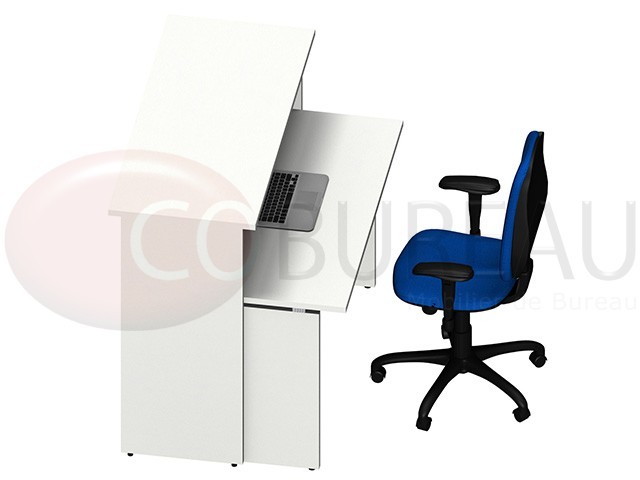 Comptoir d'accueil droite Kamos L 125 cm