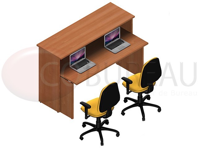  Comptoir d'accueil droite Kamos L 165 cm