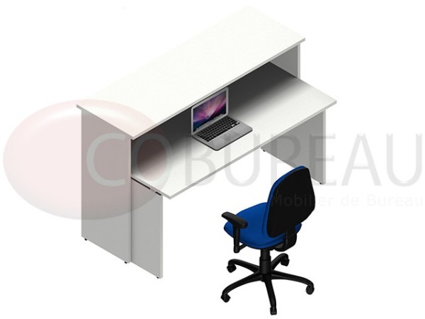  Comptoir d'accueil Kamos L 165 cm