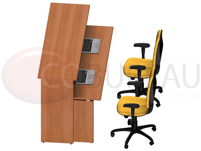 Comptoir d'accueil droite Kamos L 185 cm x H 109 cm