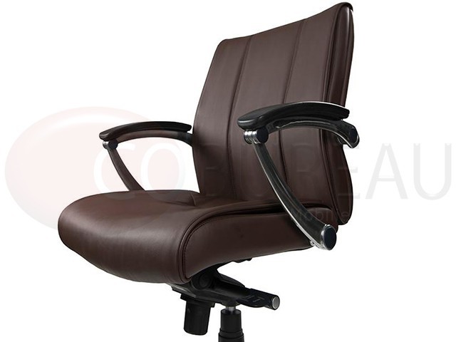 Fauteuil direction Boss cuir marron