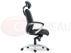 Fauteuil direction Exclusive cuir dossier haut 2