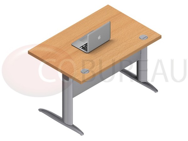 Bureau avec plateau droit 120