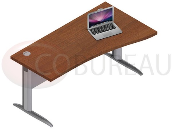 Bureau vague Pro métal 160 Cm pieds en L 