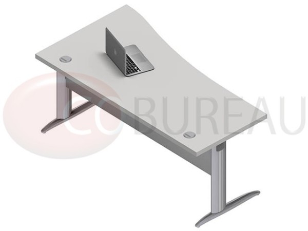 Bureau plateau vague Pro métal 180 