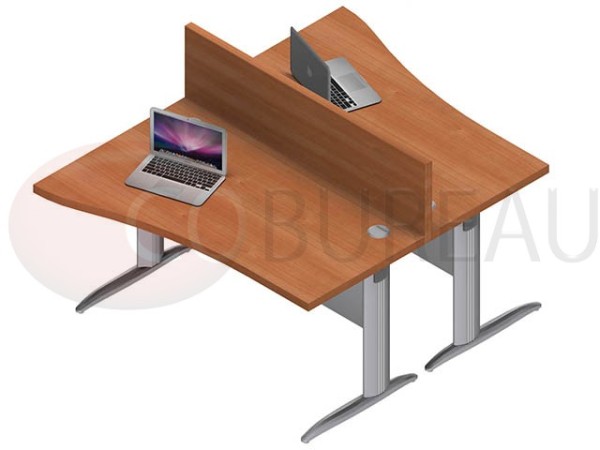 Ensemble 2 postes vague 160 Cm Pro métal 