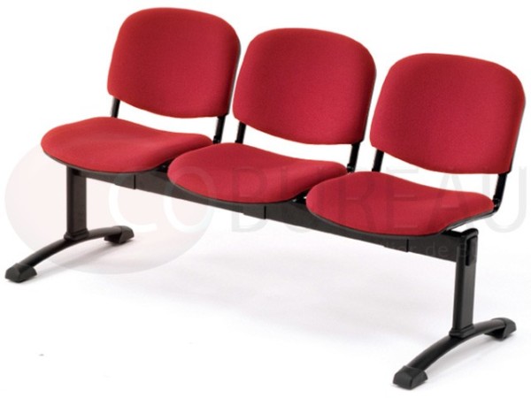 Siège accueil poutre 3 places Smart Tissu