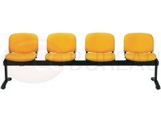 Banquette sur poutre 4 places Smart Tissu 2